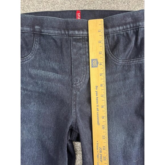 Spanx Pants Womens Medium Dark Wash Denim Jeggings Pull On Skinny High Rise - Picture 4 of 8